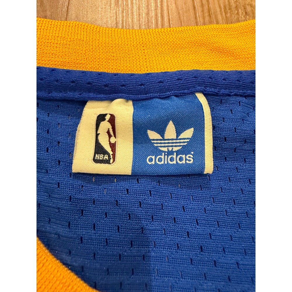 Adidas Basketball Jersey Mens L Blue Denver Nuggets Allen Iverson Rainbow Retro - Picture 4 of 5